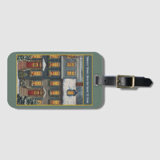 Warm Wishes Our House to Yours Luggage Tag