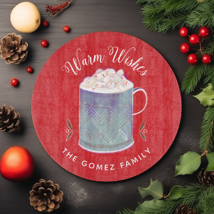 Warm Wishes Peppermint Hot Cocoa Cutting Board