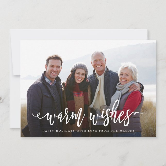 Warm Wishes Photo Holiday (Front)