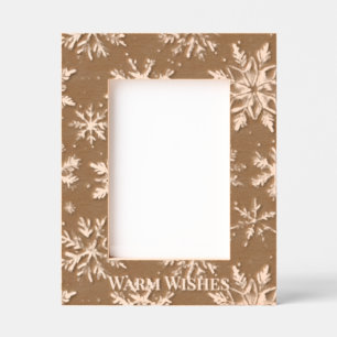 Warm Wishes Snowflakes Christmas Engraved Frames