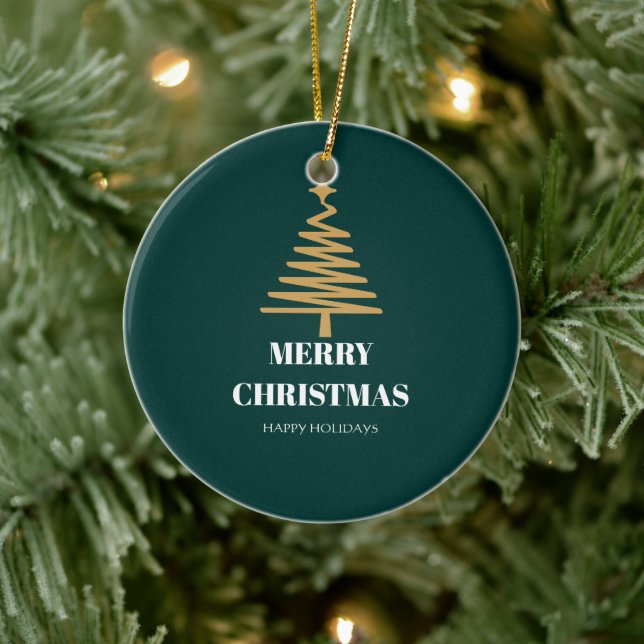 Warm Wishes Tree Decor Ceramic Ornament (Tree)
