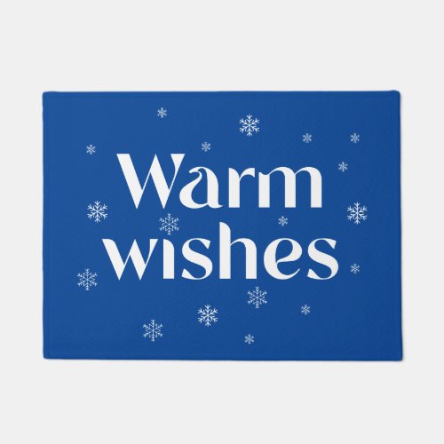 Warm Wishes Winter  Doormat