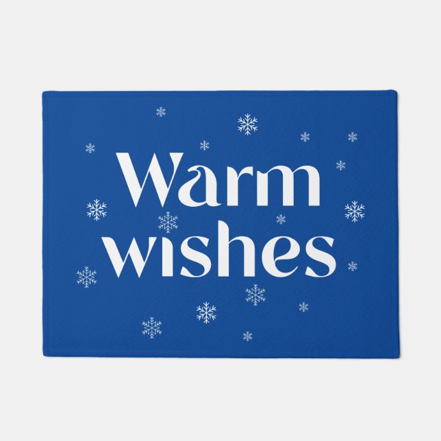Warm Wishes Winter  Doormat (Front)