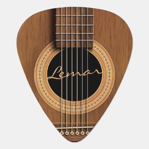 Warm Wood Acoustic Guitar Guitar Pick