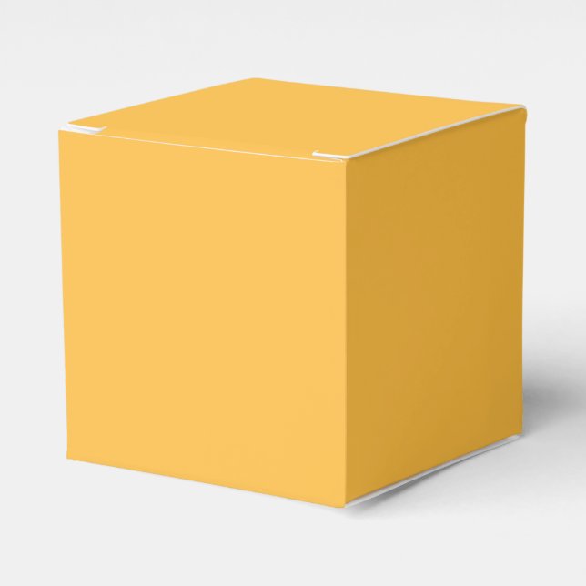Warm Yellow  Favor Boxes (Front Side)