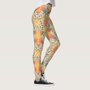 Vibrant Yellow Pop Art Pattern Leggings