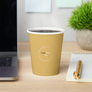 Warm Yellow Paper cup