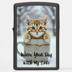 Warm Your Day With My Love Zippo Lighter