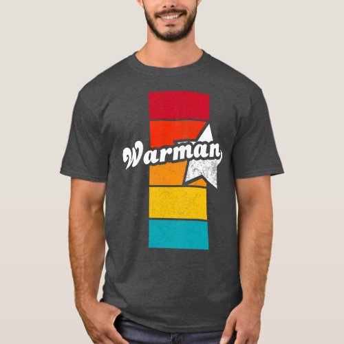 Warman Saskatchewan Canada Vintage Distressed Souv T_Shirt