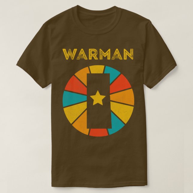 Warman Saskatchewan Canada Vintage Distressed Souv T-Shirt (Design Front)