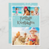 Warme Kerstmis Groet van de vakantie (Front/Back)