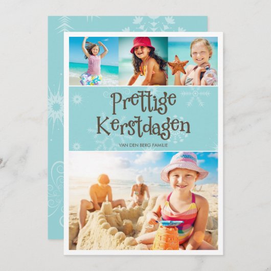 Warme Kerstmis Groet van de vakantie (Front/Back)