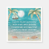 Twelve Days of Christmas Beach Seas and Greetings Napkins