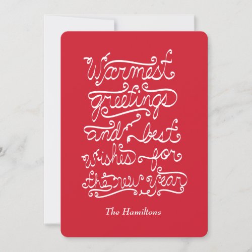 warmest greetings card