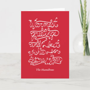 warmest greetings holiday card
