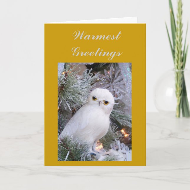 Warmest Greetings Holiday Card (Front)