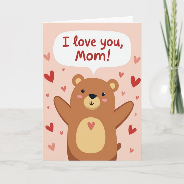 Warmest Hugs Love Card (Front)