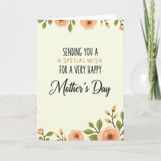 Warmest Mothers Day Card (Front)