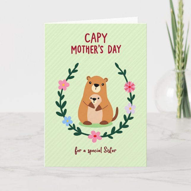 Warmest Mothers Day Mammal Card (Front)
