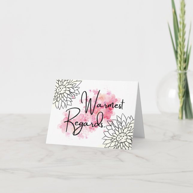 Warmest Regards Greeting Card (Front)