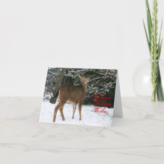 Warmest Solstice Wishes greeting card (Front)