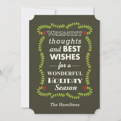 Warmest thoughts  best wishes card