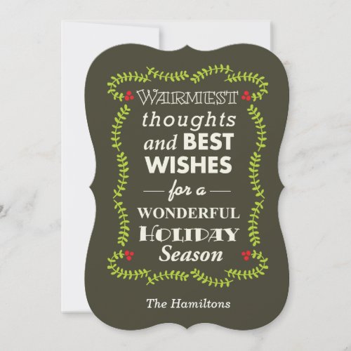 Warmest thoughts  best wishes card