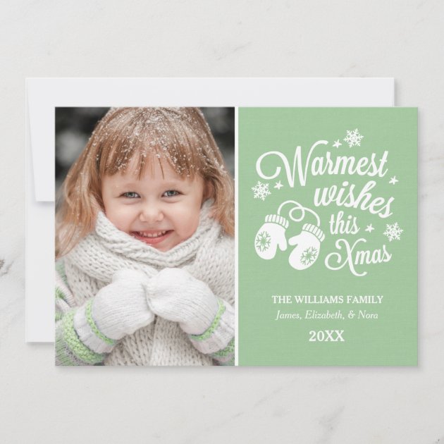 Warmest Wishes | Christmas Photo Card