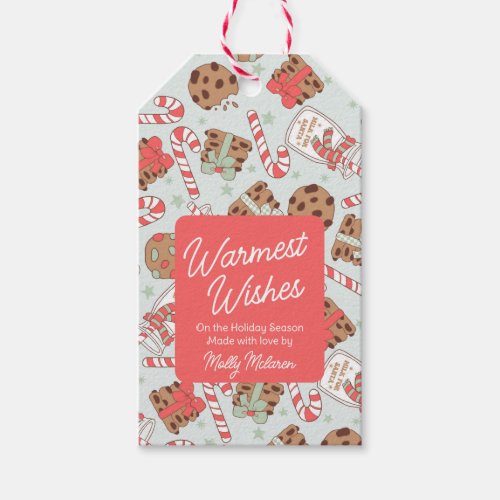 Warmest Wishes Cookie Baking Goods Custom Holidays Gift Tags