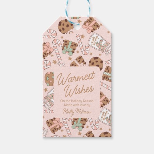 Warmest Wishes Cookie Baking Goods Custom Holidays Gift Tags