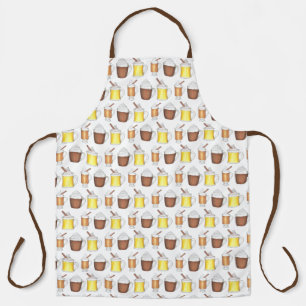 Warmest Wishes Eggnog Hot Cocoa Buttered Rum Apron