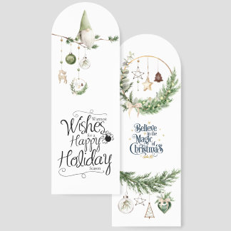 Warmest Wishes for a Happy Holiday Bookmarks