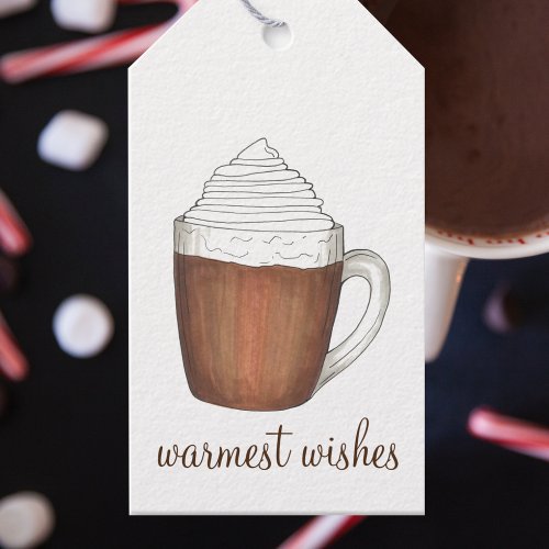 Warmest Wishes Hot Chocolate Cocoa Holiday Tags