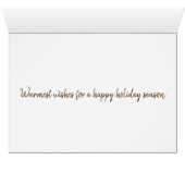 Warmest Wishes Hot Coffee Cup Latte Holiday (Inside Horizontal (Bottom))