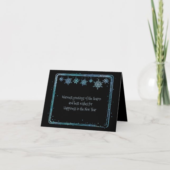 Warmest Wishes of the Season Business Holiday Card (Front)