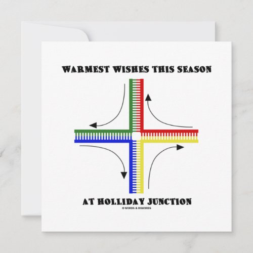 Warmest Wishes This Season At Holliday Junction Holiday Card