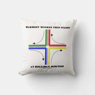 Warmest Wishes This Season At Holliday Junction Throw Pillow