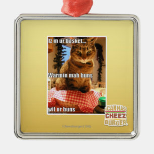 Warmin mah buns metal ornament