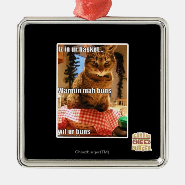 Warmin mah buns metal ornament (Front)