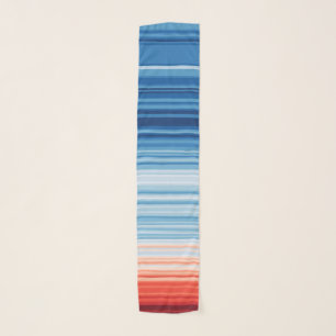 Warming Stripes Chiffon Scarf