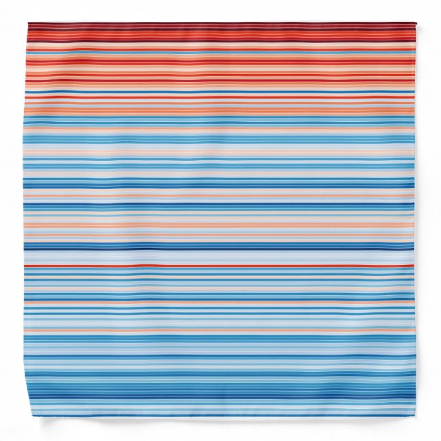 Warming Stripes Germany 1881-2020 Bandana (Front)