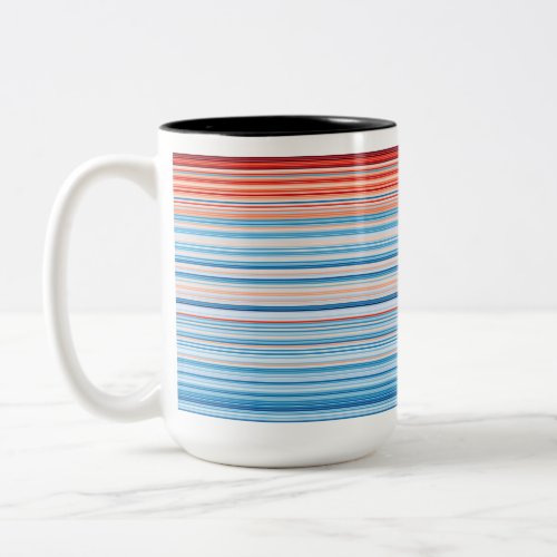 Warming Stripes Germany 1881_2020 Two_Tone Coffee Mug
