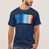 Warming Stripes global labeled T-Shirt