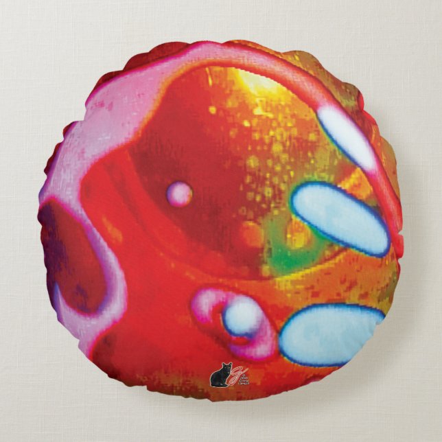 Warming Wraith Round Pillow (Front)