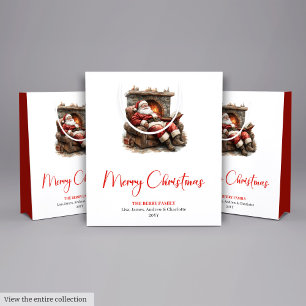 Warmish Santa Claus Trendy Modern Holiday Bag