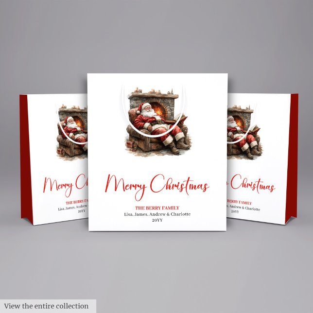 Warmish Santa Claus Trendy Modern Holiday Bag (Warmish Santa Claus Trendy Modern Holiday Bag)