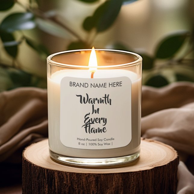 Warmth in Every Flame | Modern Candle Labels (Creator Uploaded)