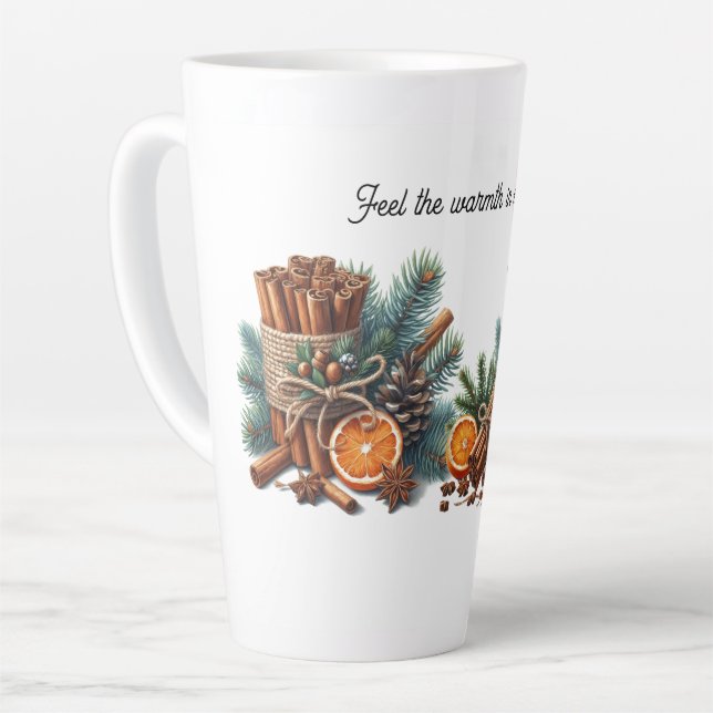 Warmth in Every Sip Festive Mug of Joy (Left Angle)