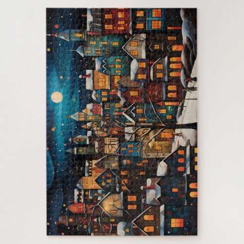 Warmth in the Winters Embrace Jigsaw Puzzle