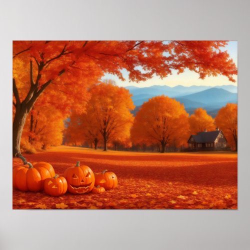 Warmth of Autumn Poster